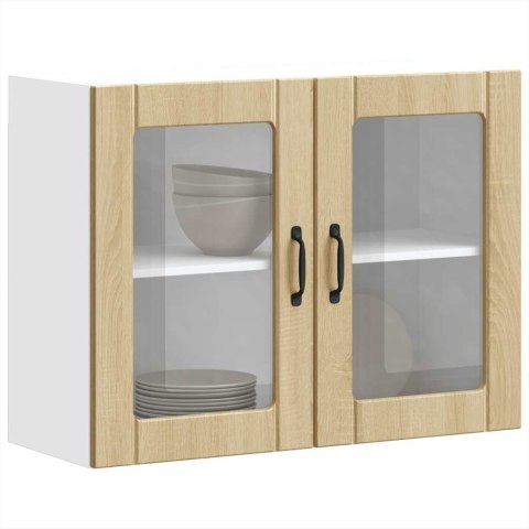 SZAFKA ŚCIENNA KUCHENNA ZE DRZWIAMI 80X31X60CM DĄB SONOMA