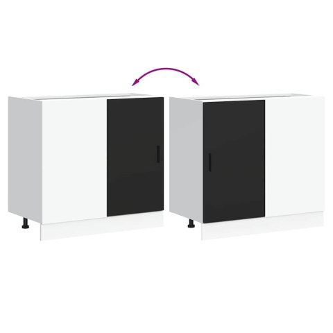 SZAFKA DOLNA POD ZLEW CZARNY 86X46X81,5CM