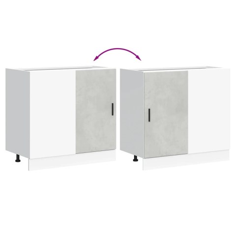 SZAFKA DOLNA ZLEWU BETON SZARY 86X46X81,5CM