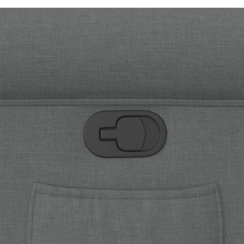 FOTEL ROZKŁADANY CIEMNOSZARY TAPICEROWANY TKANINĄ