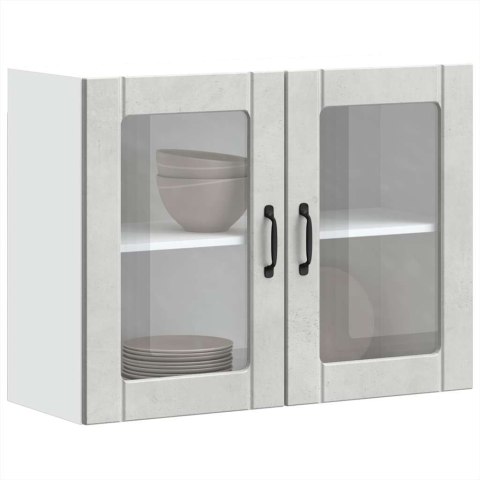 SZAFKA ŚCIENNA KUCHENNA ZE DRZWIAMI LUCCA 80X31X60CM SZAROŚĆ BETONU