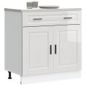 SZAFKA KUCHENNA DOLNA PORTO BIAŁA POŁYSK 80X46X81,5CM