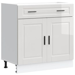 SZAFKA KUCHENNA DOLNA PORTO BIAŁA POŁYSK 80X46X81,5CM