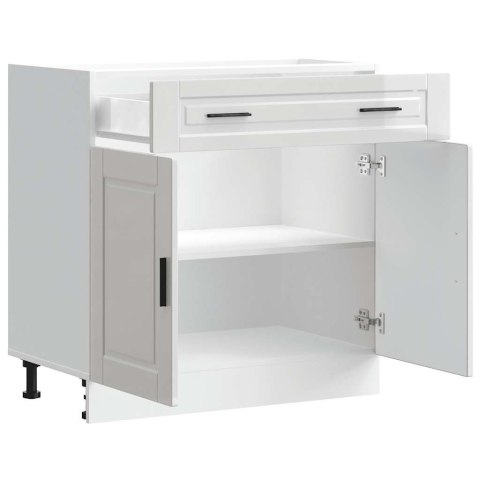SZAFKA KUCHENNA DOLNA PORTO BIAŁA POŁYSK 80X46X81,5CM