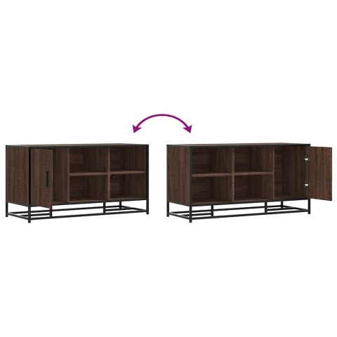 ŁAWKA Z MIEJSCEM NA BUTY BRĄZOWY DĄB 100X40X53,5CM