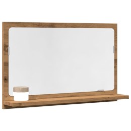 SZAFKA ŁAZIENKOWA Z LUSTREM DĄB ARTISAN 60X11X37CM