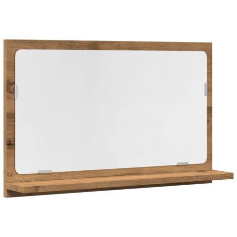 SZAFKA ŁAZIENKOWA Z LUSTREM DĄB ARTISAN 60X11X37CM