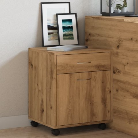 SZAFKA NA KÓŁKACH DĄB ARTISAN 45X38X54CM