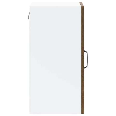 SZAFKA ŚCIENNA KUCHENNA ZE SZKLANYMI DRZWIAMI LUCCA BRĄZOWY DĄB 40X31X60
