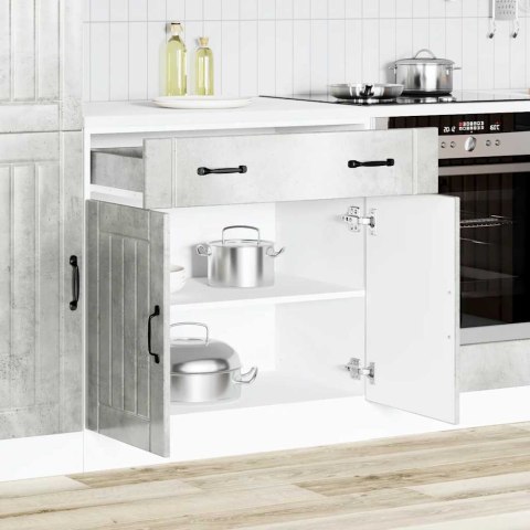 SZAFKA KUCHENNA DOLNA „LUCCA" BETONOWA SZAROŚĆ 80X46X81
