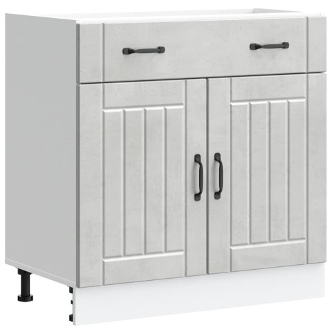 SZAFKA KUCHENNA DOLNA „LUCCA" BETONOWA SZAROŚĆ 80X46X81