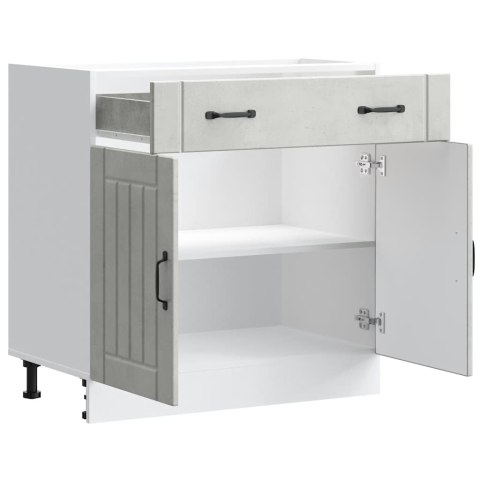 SZAFKA KUCHENNA DOLNA „LUCCA" BETONOWA SZAROŚĆ 80X46X81