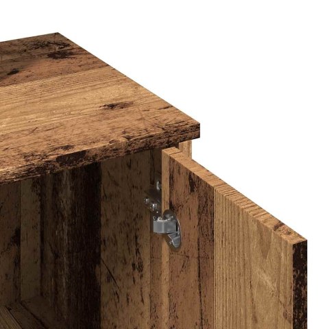 TOALETKA Z LUSTREM STARE DREWNO 86,5X35X136CM