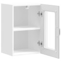 SZAFKA ŚCIENNA KUCHENNA ZE SZKLANYMI DRZWIAMI "LUCCA" BIAŁA