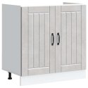 SZAFKA KUCHENNA DOLNA POD ZLEW "LUCCA" BETON SZARY 80X46X81,5CM