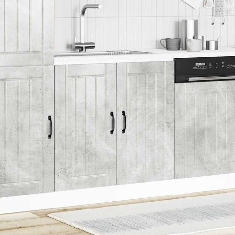 SZAFKA KUCHENNA DOLNA POD ZLEW "LUCCA" BETON SZARY 80X46X81,5CM