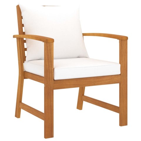 5-CZ. ZESTAW WYPOCZYNKOWY DO OGRODU PODUSZKI DREWNO AKACJOWE