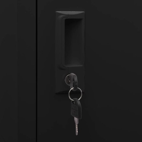 SZAFKA NA SIODŁO CZARNA 53X53X105CM STALOWA