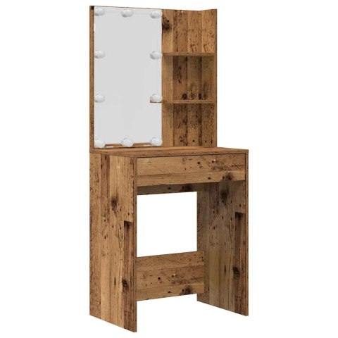 TOALETKA Z OŚWIETLENIEM LED STARE DREWNO