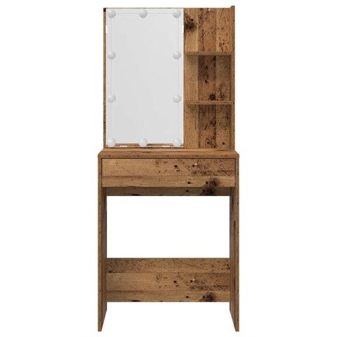 TOALETKA Z OŚWIETLENIEM LED STARE DREWNO