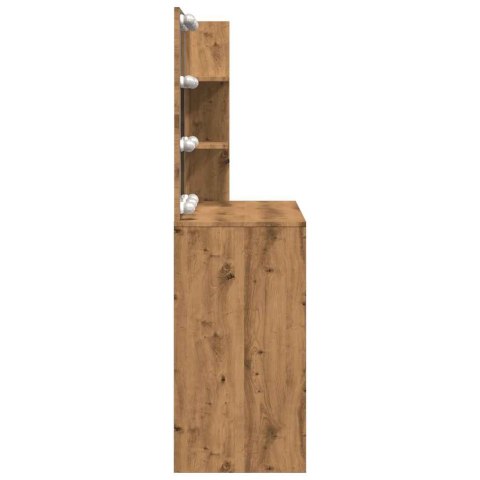 TOALETKA Z OŚWIETLENIEM LED DĄB ARTISAN 74,5X40X141CM