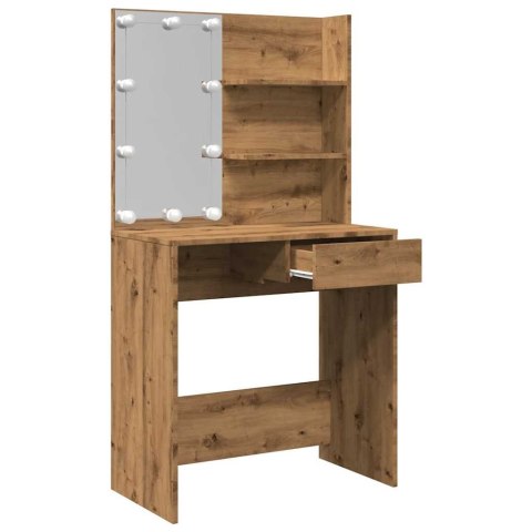 TOALETKA Z OŚWIETLENIEM LED DĄB ARTISAN 74,5X40X141CM