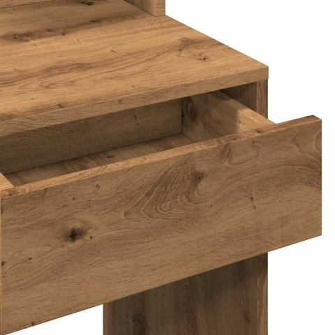 TOALETKA Z OŚWIETLENIEM LED DĄB ARTISAN 74,5X40X141CM