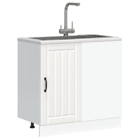 SZAFKA KUCHENNA POD ZLEWOZMYWAK „LUCCA" BIAŁA 86X46X81,5 CM