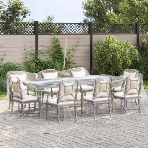 PRZEZROCZYSTA PLANDEKA Z OCZKAMI 4X4M PVC