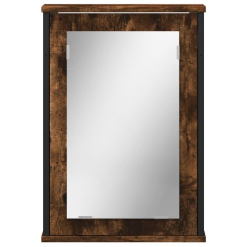 SZAFKA ŁAZIENKOWA Z LUSTREM PRZYDYMIONY DĄB 42X12X60CM