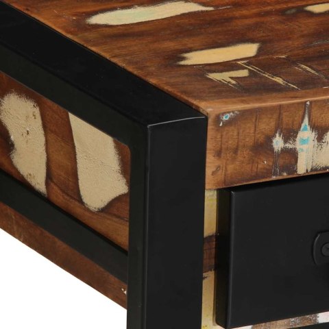 STOLIK POMOCNICZY WIELOKOLOROWY LITE DREWNO ODZYSKANE