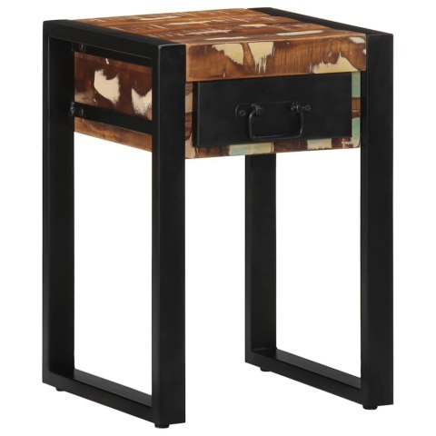 STOLIK POMOCNICZY WIELOKOLOROWY LITE DREWNO ODZYSKANE