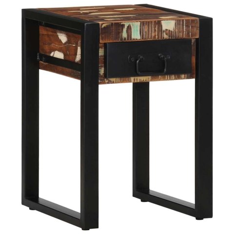 STOLIK POMOCNICZY WIELOKOLOROWY LITE DREWNO ODZYSKANE