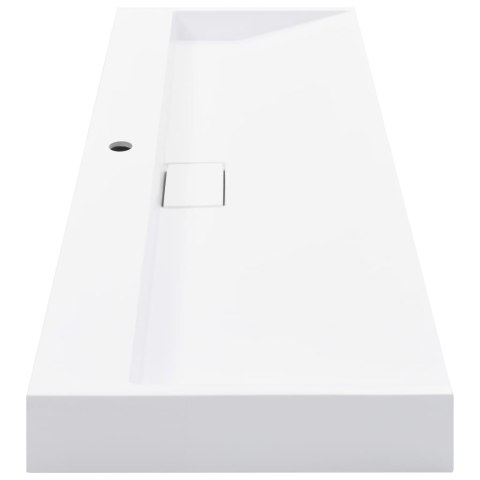 UMYWALKA 120X46X11CM KOMPOZYT MINERALNY/MARMUROWY BIAŁA