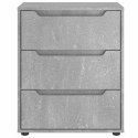 KOMODA "VISNES" BETONOWA SZARA 60X40X73CM DREWNO KLEJONE