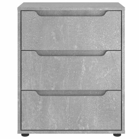KOMODA "VISNES" BETONOWA SZARA 60X40X73CM DREWNO KLEJONE