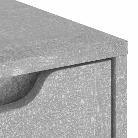 KOMODA "VISNES" BETONOWA SZARA 60X40X73CM DREWNO KLEJONE