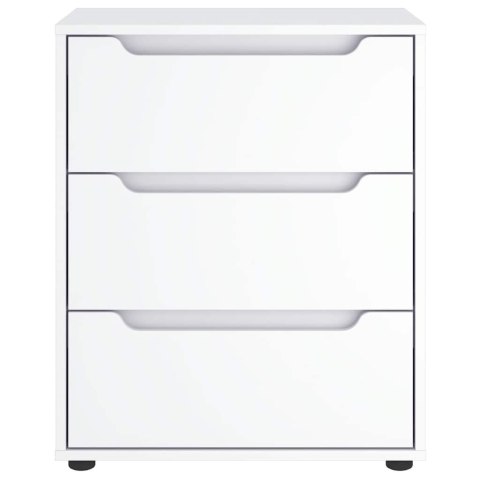 KOMODA "VISNES" BIAŁA 60X40X73CM DREWNO KLEJONE