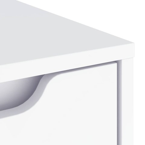 KOMODA "VISNES" BIAŁA 60X40X73CM DREWNO KLEJONE