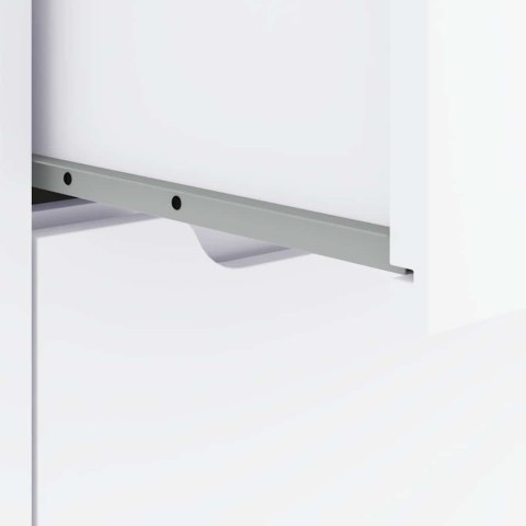 KOMODA "VISNES" BIAŁA 60X40X73CM DREWNO KLEJONE