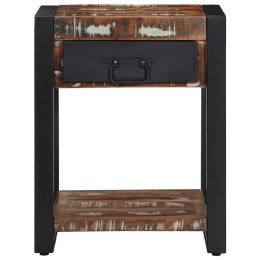 STOLIK POMOCNICZY WIELOKOLOROWY LITE DREWNO ODZYSKANE