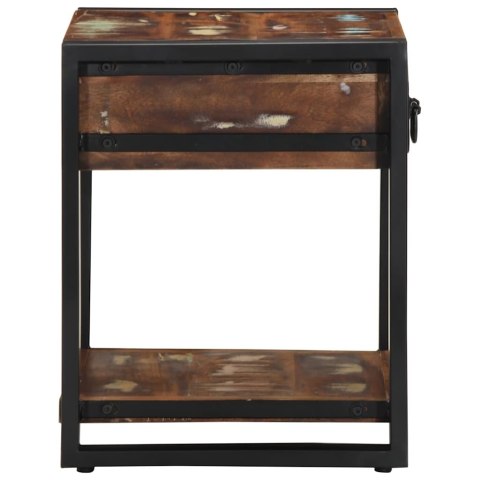 STOLIK POMOCNICZY WIELOKOLOROWY LITE DREWNO ODZYSKANE