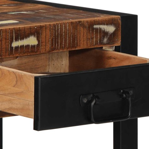 STOLIK POMOCNICZY WIELOKOLOROWY LITE DREWNO ODZYSKANE