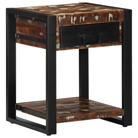 STOLIK POMOCNICZY WIELOKOLOROWY LITE DREWNO ODZYSKANE