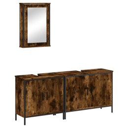 3-CZĘŚCIOWY ZESTAW MEBLI ŁAZIENKOWYCH PRZYDYMIONY DĄB