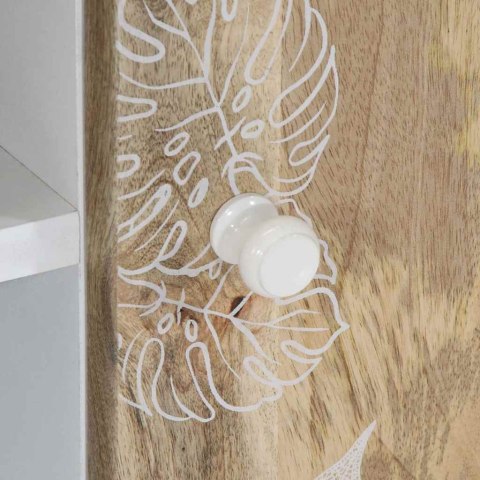 SZAFKA POD TELEWIZOR 80X31,5X46CM LITE DREWNO MANGO