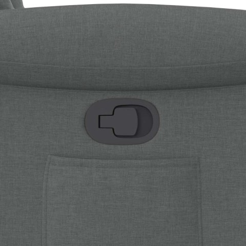 FOTEL ROZKŁADANY CIEMNOSZARY TAPICEROWANY TKANINĄ