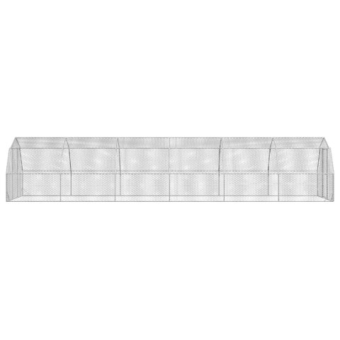 KURNIK DLA KUR PTAKÓW KRÓLIKÓW KACZEK GĘSI 2,5X12X2,25M STAL OCYNKOWANA