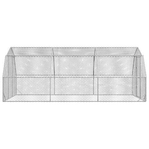 KURNIK DLA KUR PTAKÓW KRÓLIKÓW KACZEK GĘSI DLA KUR 2,5X6X2,25M STAL