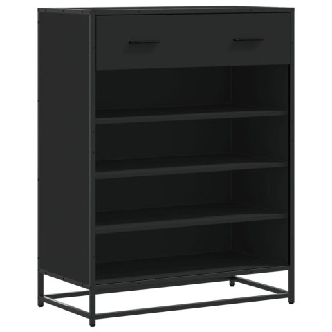 SZAFKA NA BUTY CZARNA 75X38X97,5CM
